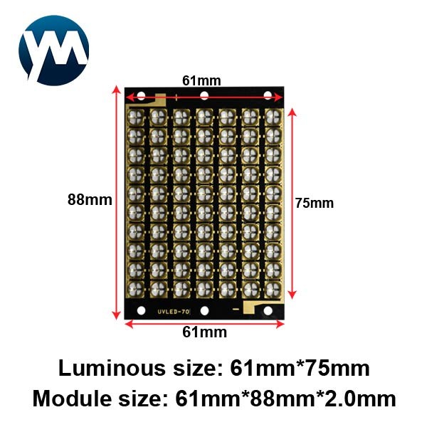 UV LED Module 700W 365nm Chip UV LED Module UV Curing Lamp Quartz Lens