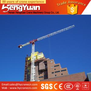 Quality 50m jib Telescopic Tower Crane offer tower crane hoist motor wholesale
