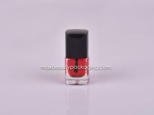 Quality 6ml square nail polish bottle nail polish cap nail polish brush nail polish packaging plastic cosmetic packaging wholesale