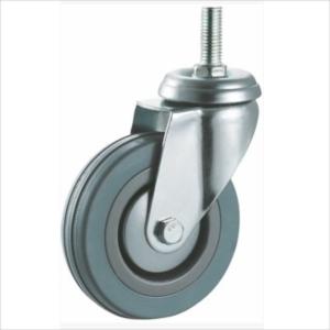 Quality stem casters rubber wheel swivel wheels furniture casters 3 in wholesale