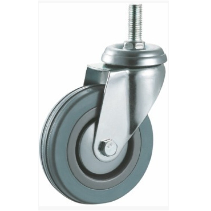 locking wheels rubber caster stem mount casters tiny caster 4 in