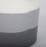 Decorative custom woven cotton rope laundry toys candy storage fabric small