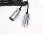 Metal Plug Truck Trailer Wiring Trailer Parts 15 Pin To 2 * 7 Pin Smooth Surface