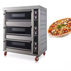 Quality 6 trays Triple Deck Pizza Oven Machine 0.3Kw for restaurant canteen wholesale