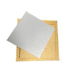 Disposable Embossed Foil Paper Square Cake Board