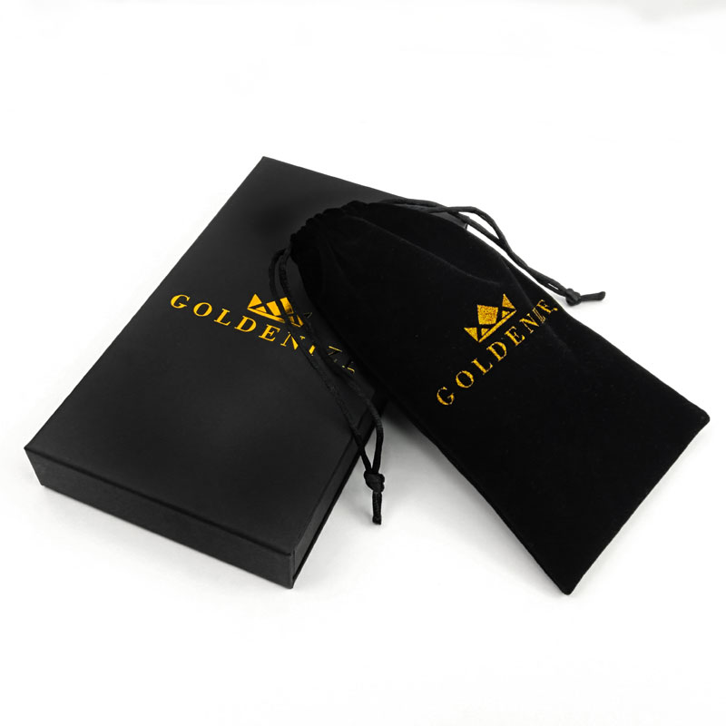 Varnish Surface Finish Drawer Packaging Box For Black Ring Necklace Bracelet