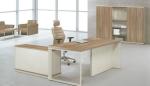 modern office wooden manager desk furniture in warehouse