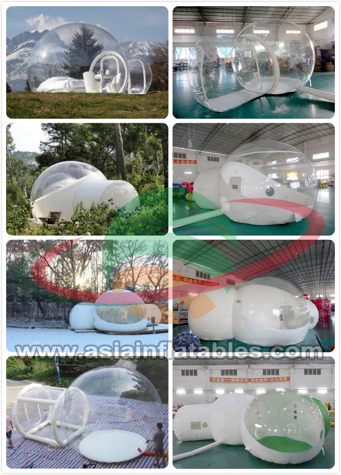 Custom Made Transparent Inflatable Bubble Tent on Water
