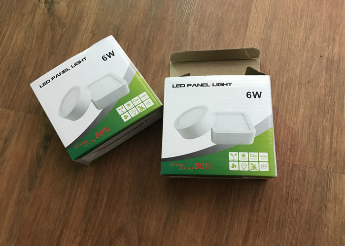 Round Led Slim Panel Light 6 Watt Ip20 Ce No Strobe With Ic Constant Driver