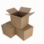 Portable Plain Brown Corrugated Gift Box Lightweight For Shipping