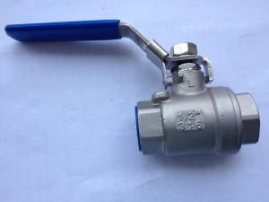 Quality 4'' 1000WOG 2PC Stainless Steel Ball Valves , Female Threaded End Hand Operated Ball Valve wholesale