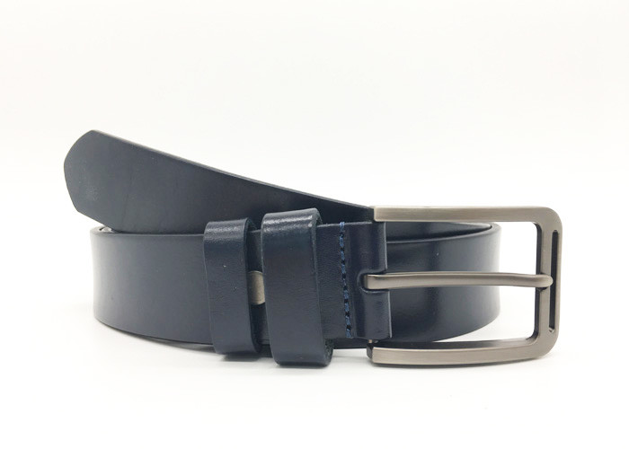 Alloy Pin Buckle 100cm 3.5cm Mens Leather Dress Belt
