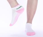 Indoor Adult Floor Padded Yoga Socks , Female Silicone Non Slip Dance Socks