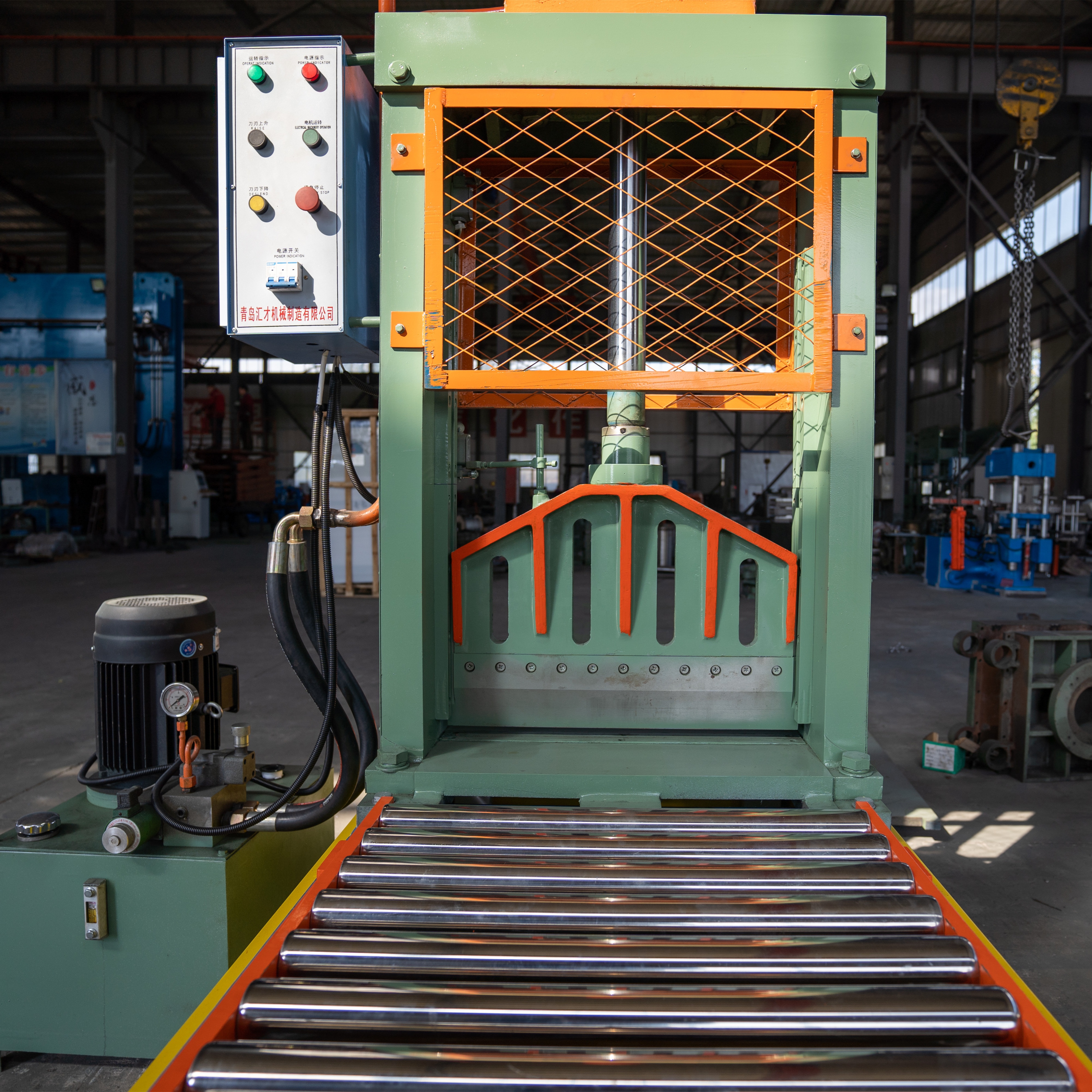 Raw Rubber Bale Cutter 14-16s Stroke Time Hydraulic Force Rubber Bales Cutting Machine