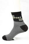 Polyester Cotton Non Slip Socks For Adults , Grey Slip Resistant Socks For