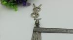 Handmade DIY handbag accessories making 185 length zinc alloy metal cord end cap