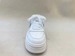 Autumn White Canvas Trainers Heightening Womens White Leather Casual Sneakers