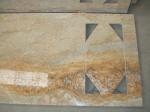 Customized Prefab Bathroom Countertops , Imperial Gold Premade Vanity Tops