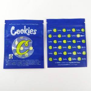 Quality Blue Plastic Tobacco Pouch , Dry Herb Floral Packaging Bags Lightweight wholesale
