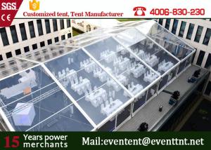 Quality Large Capacity Luxury Wedding Party Tent With Inflatable Roof Cover / Aluminum Door wholesale