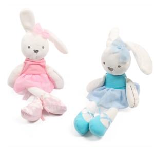 Quality Rabbit Kids Plush Toys Holding Comforting Baby Sleeping Bunny Doll wholesale