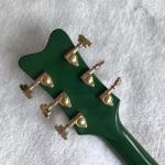 Custom Gret Electric Guitar in Green Color Semi Hollow Body Jazz Electric Guitar