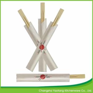 Quality 23cm Bamboo Restaurant Chop Sticks Twins Custom Disposable Natural wholesale