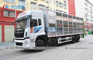 Quality Aluminum Alloy Dongfeng 8X4 120 Units Animal Transport Truck wholesale