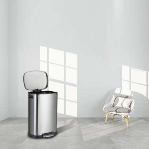Quality Fingerprint Proof 8 Gallon Stainless Steel Trash Can wholesale