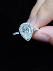 Quality AAA Gems high quality moissanite jewerly ring in 18K ,14K Gold. wholesale