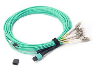 China 12/24C MPO-LC Cable Fiber Optic Assembly Singlemode MTP-LC OM3 Low Loss MTP 12f on sale