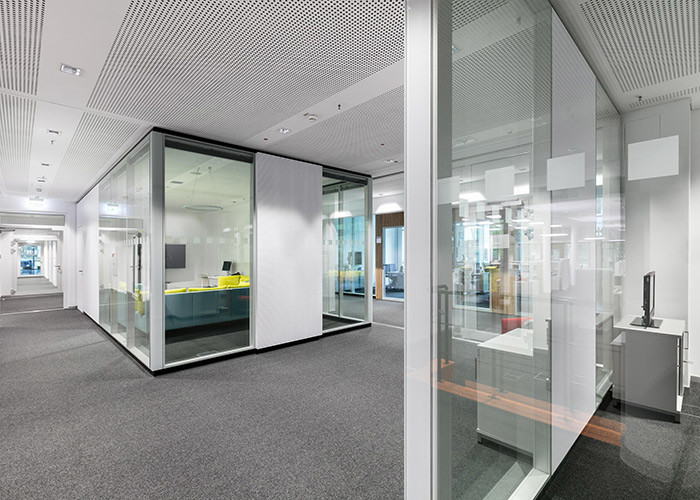 Premium Soundproof Design Frameless Double Glass Office Partition Walls