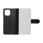 Black Sublimation Flip Leather Phone Wallet Case For Iphone 16 15 Pro Max