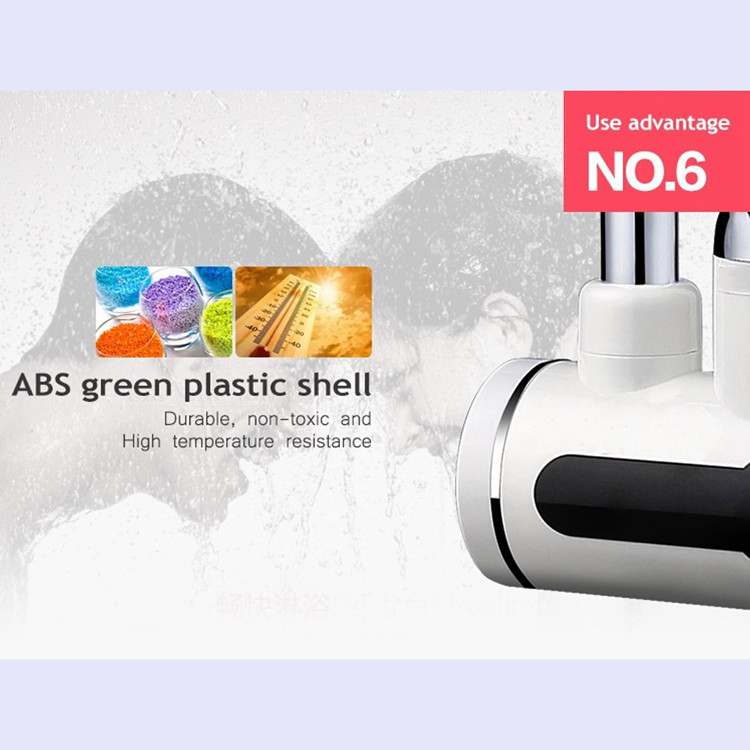 Wall Mounted Dual Use Electric Instant Water Heating Tap 0.04-0.5MPA Lower Inlet