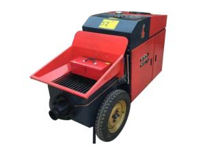Quality Red 11kw Mobile Concrete Pump Foundation Grout Tunnel Construction wholesale