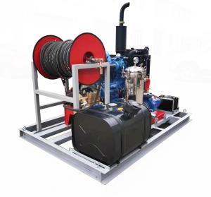 Quality High Pressure Water Jet Pipe Cleaning Large Diesel Driven 180x150x100cm wholesale