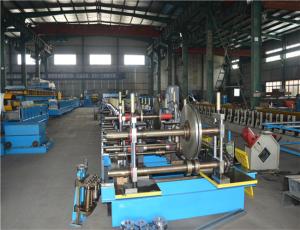 Perforated Cable Tray Manufacturing Machine , Roll Forming Equipment Low Noise
