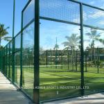 LED Lighting Padel Court Turf , Padel Court Floor 12mm Grass Height