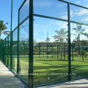 Quality Standard Outdoor Padel Court , Weatherproof Synthetic Grass Tennis Court wholesale