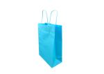Blue Eco Paper Packaging / Handmade Paper Gift Bags Foil Stamping