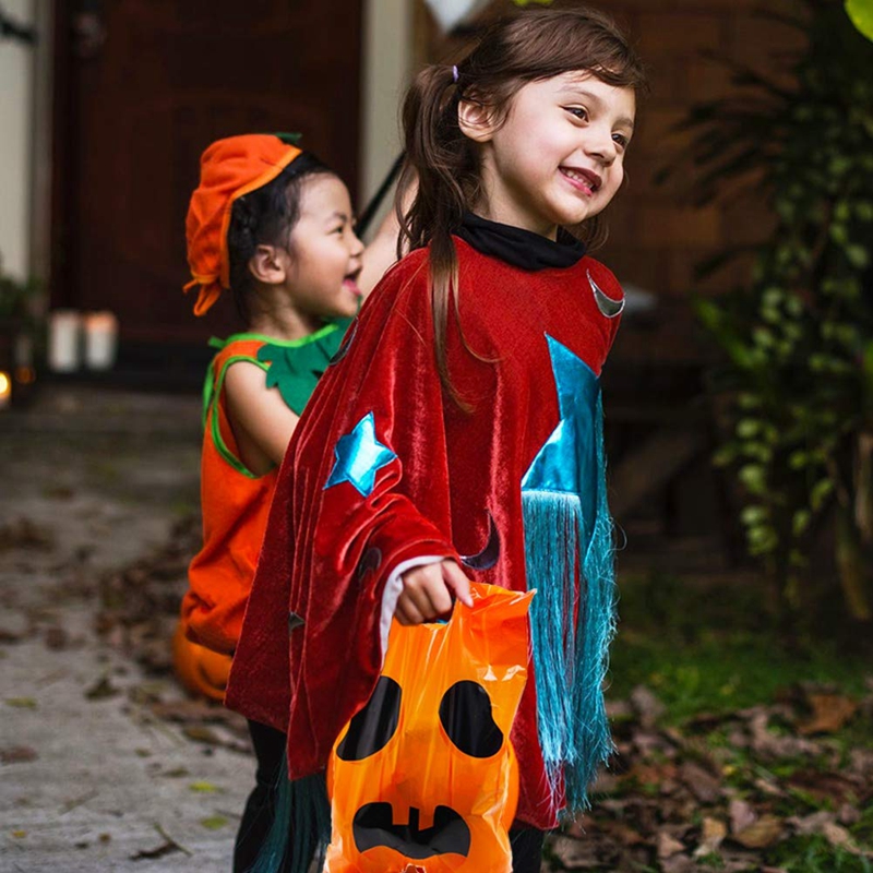 Gravure Printing PE PP Halloween Pumpkin Bags 30 Micron For Candy