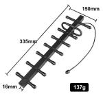 Silver 2.4G High Gain Yagi Antenna Outdoor Counter UAV Vswr 2.0A 2400-2500MHz