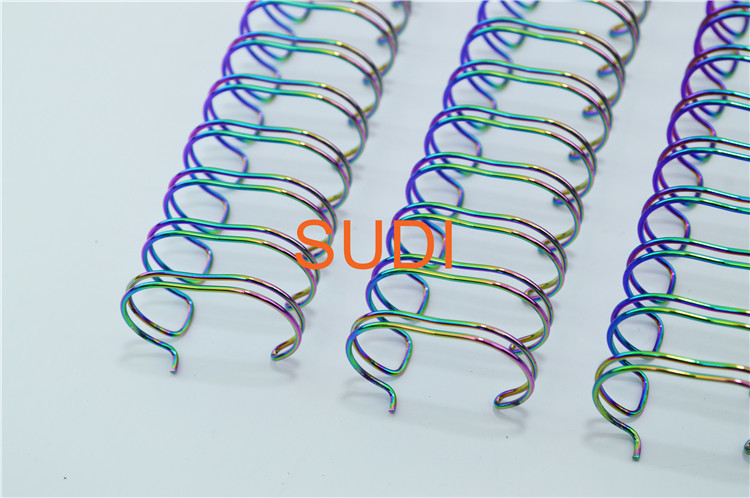 Rainbow Gold 5/8 Inch-1-3/4 Inch Wire O Bindings, Suitable For High-End Notebooks