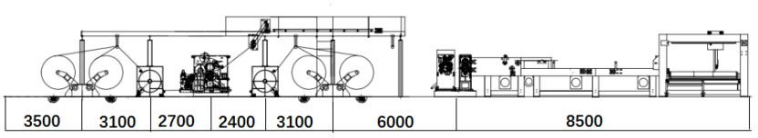 2 Ply Corrugated Cardboard Production Line F Flute Electrical Heating Single Facer