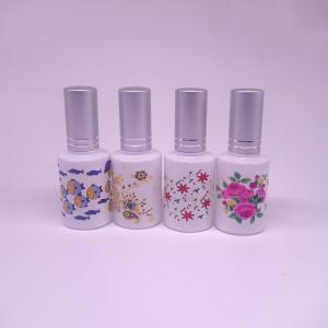 Quality glass bottle perfume atomizer spray bottle recycled glass bottles black cap plastic wholesale