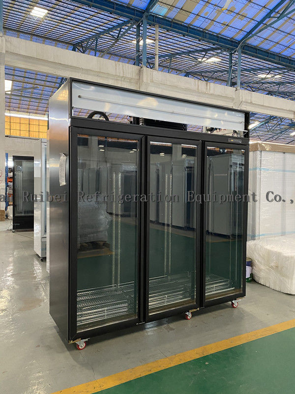 -22C 3 Doors Upright Freezer Display Case Supermarket Refridgerators And Freezers