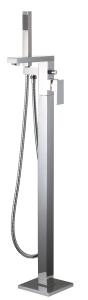 Quality Chrome Free Standing Bath Shower Mixer Tap Brass Material T8290 wholesale