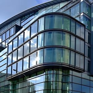 Quality Custom House Curtain Wall Sound Insulation Soundproof Curved Curtain Wall wholesale