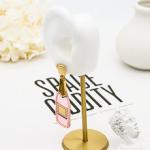 Champagne Bottle Fashion Jewelry Earrings Morganite Stud Earrings OEM ODM