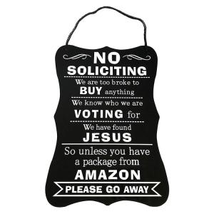 Quality Waterproof Custom Reflective Sign Aluminum No Soliciting For Home Business wholesale